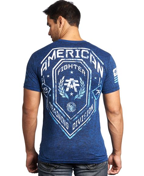 american fighter shirts blue